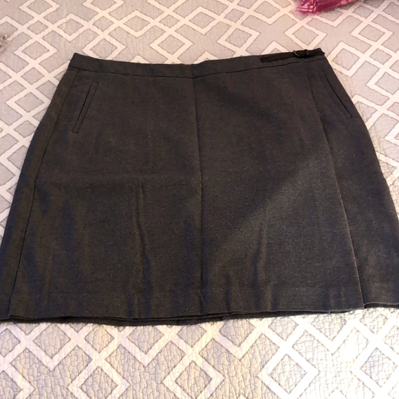Cotton flannel faux wrap skirt 21" long - Picture 1 of 3